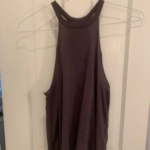 Gray High Neck Tank